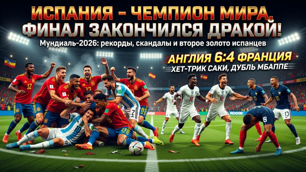 Испания - чемпион мира. Финал закончился дракой!