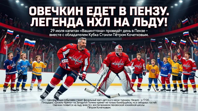 Овечкин едет в Пензу. Легенда НХЛ на льду!